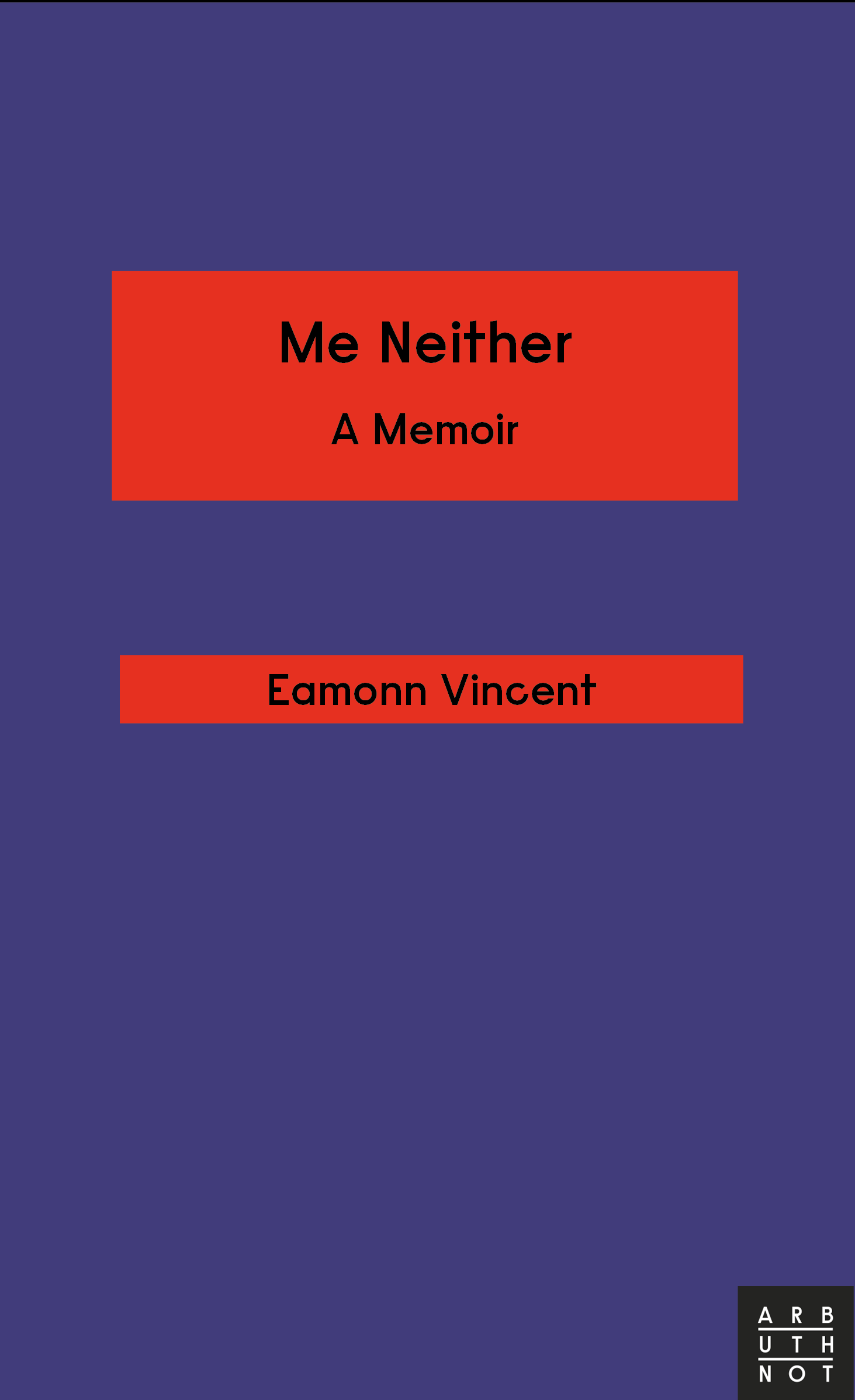 Me Neither - A Memoir — cover